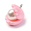 Opaque Resin Pendants RESI-P043-01P-02-2