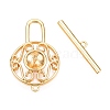 Brass Toggle Clasps KK-N254-141G-2