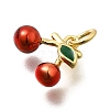 Brass Enamel Charms KK-Z093-22G-02-2