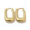Rack Plating Brass Rectangle Thick Hoop Earrings for Women X-EJEW-F288-05G-1
