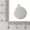 304 Stainless Steel Pendants STAS-B074-08P-08-3