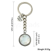 Alloy Glass Keychain KEYC-YW00068-01-3