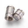 Tarnish Resistant 304 Stainless Steel Magnetic Clasps with Glue-in Ends STAS-F194-15P-2