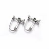 304 Stainless Steel Clip-on Earring Findings X-STAS-H467-04P-1