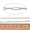 Non-Tarnish 3.28 Feet 304 Stainless Steel Paperclip Chains X-CHS-L022-02P-2