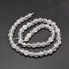 Electroplate Synthetic Crackle Quartz Bead Strands EGLA-J067-8mm-HR06-2