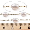Handmade Oval ABS Imitation Pearl Beaded Chains CHS-P019-09B-G-2