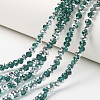 Electroplate Transparent Glass Beads Strands LS-EGLA-A034-T8mm-M15-1