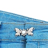 Alloy White Resin Jean Buttons Pins BUTT-PW0001-05F-1