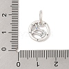 Luminous 925 Sterling Silver Rhinestone Constellation Charms STER-H114-01AS-08-3