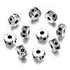 Column Antique Silver Plated Alloy Rhinestone Beads ALRI-Q227-11I-1