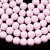 Painted Glass Bead Strands DGLA-S071-8mm-B2-4