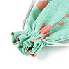 Polycotton(Polyester Cotton) Packing Pouches Drawstring Bags ABAG-T007-02E-3