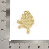 Blended Coffee Alloy Enamel Pendants ENAM-B038-01G-05-3