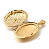 316 Stainless Steel Locket Pendants STAS-C123-01A-G-2