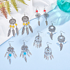 SUNNYCLUE DIY Woven Net/Web Chandelier Earrings Making Kits DIY-SC0012-009-5