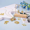 36Pcs 9 Styles Alloy Open Back Bezel Pendants FIND-CW0001-22-7