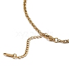 304 Stainless Steel Mesh Chain Necklace BJEW-B072-02G-3