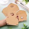 Square Kraft Paper Jewelry Storage Boxes CON-TAC0001-04A-5