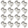 SUNNYCLUE 60Pcs Tibetan Style Alloy Footprint Pendants FIND-SC0007-43-1