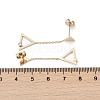 304 Stainless Steel Rhinestone Stud Earrings EJEW-Z089-17G-5