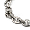 Non-Tarnish 304 Stainless Steel Oval Link Chains Bracelets for Men & Women BJEW-D042-22C-P-2