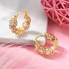 Brass Hoop Earrings EJEW-S249-03G-3