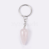 Natural Rose Quartz Keychain KEYC-P041-B014-2