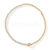 Glass Seed Beads & CCB Beads Stretch Bracelets TB4137-54-1
