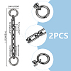 Alloy Bag Strap Extender Cross Chains PURS-WH0001-71B-3