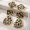 Alloy acrylic Dangle Stud Earrings LS-EJEW-M075-01G-05-2