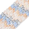 Electroplated Glass Beads Strands EGLA-P067-03A-01-1