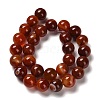 Dyed Natural Banded Agate Beads Strands G-G175-A09-01-3