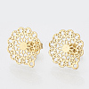 304 Stainless Steel Stud Earring Findings STAS-S079-34A-1