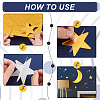   Star Acrylic Mirror Wall Stickers DIY-PH0017-37A-4