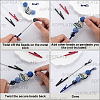 4Pcs 4 Colors Alloy Bracelet Tool Jewelry Helper Beadable Alligator Clip AJEW-SP0001-71B-4