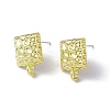 Rack Plating Alloy Stud Earring Findings FIND-I030-16LG-2