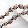 Natural Dalmatian Necklaces NJEW-D264-12-2