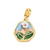 Brass Enamel Pendants KK-S502-04G-A-1