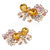 2Pcs Butterfly Alloy Glass Rhinestone Shoe Decoration FIND-AR0005-01E-1