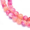 Natural Dyed Jade Beads Strands G-F601-A11-3
