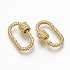 Brass Screw Carabiner Lock Charms KK-T047-02G-3