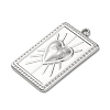 Anti-Tarnish 304 Stainless Steel Pendants STAS-K293-09P-2