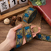 Ethnic Style Embroidery Polyester Ribbons SK-TAC0001-03-6