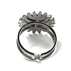 Sun 304 Stainless Steel Open Cuff Rings STAS-Z060-08P-01-3