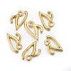 Golden Plated Alloy Letter Pendants LS-X-PALLOY-J718-01G-V-2