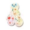 Printed Opaque Acrylic Pendants SACR-G031-01B-1