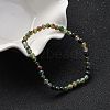 Natural Indian Agate Beaded Stretch Bracelets BJEW-A117-A-46-5