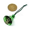 Iron Christmas Bell Pendant Decoration HJEW-JM02162-3