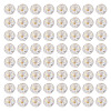 100Pcs Crackle Transparent Glass Beads GLAA-TADJ0001-12J-1